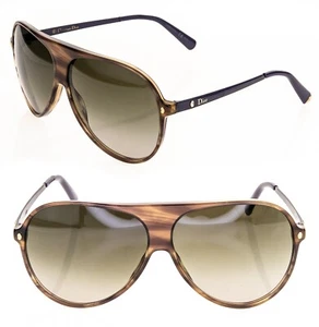 CHRISTIAN DIOR TAHUATA Les Marquises Brown Purple Aviator Unisex Pilot Sunglass - Picture 1 of 11
