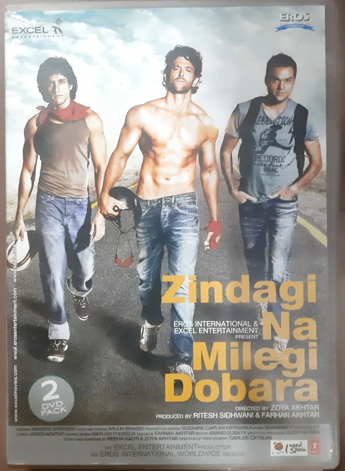 Zindagi Na Milegi Dobara DVD - Hrithik Roshan - Bollywood Movie 2-Disc DVD - Image 1 of 1