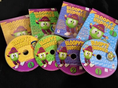 BLOOPY'S BUDDIES AWARD-WINNING TV SERIES ON 4 DVDS PBS BEST CHILDREN'S EDUCATION - Image 1 of 4