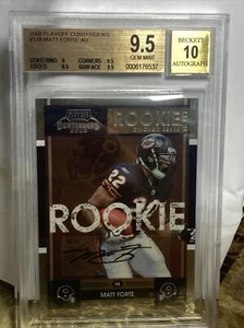 2008 Playoff Contenders Auto Rc Matt Forte BGS 9.5 EXTREMELY RARE POP 24 - Picture 1 of 4