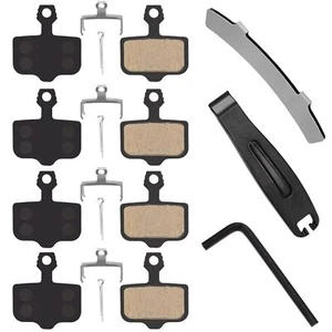 4 Pairs Bike Disc Brake Pads Compatible for Nutt Hydraulic Disc Brakes with Tool - Picture 1 of 9