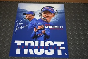 BUFFALO BILLS HC SEAN McDERMOTT SIGNED AUTOGRAPHED 11x14 PHOTO JSA  TRUST THE - Picture 1 of 1