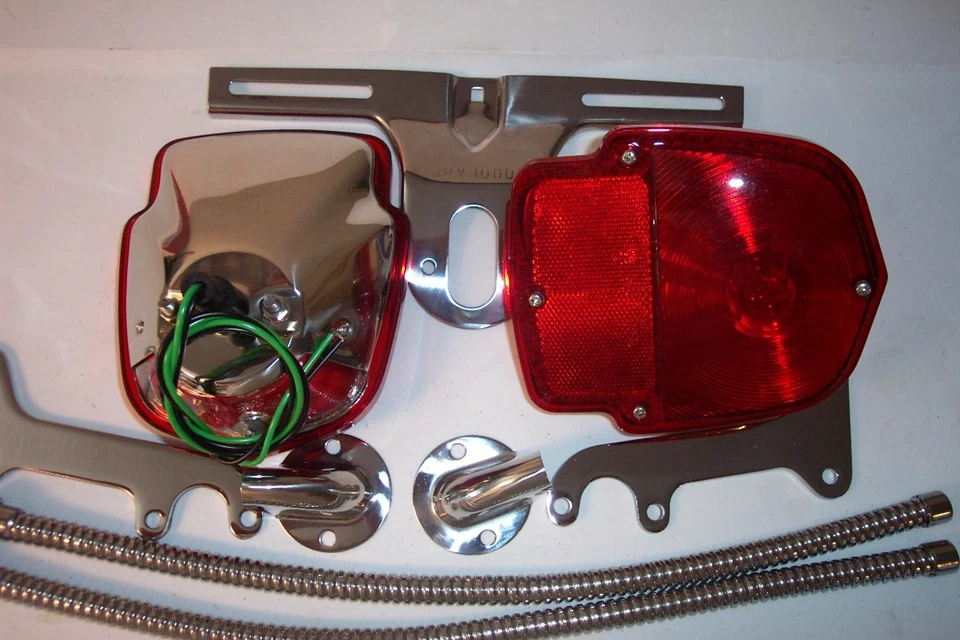 1953-56 Ford F100 stainless light kit, right & left pair . - Image 1 of 1