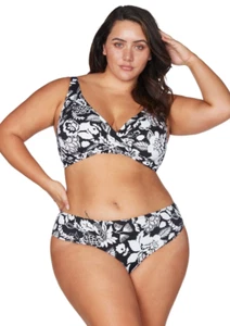 Artesands Cantata Forte schwarz weiß Monet Curve Fit mittelhohe Badehose Gr. 14 - Bild 1 von 12