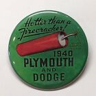 1940 Plymouth Dodge Advertising Pocket Mirror Vintage Style