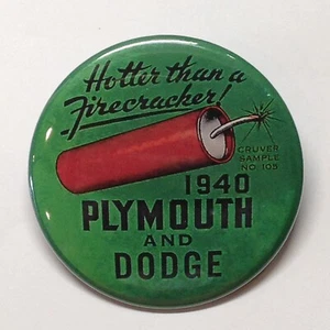 Espejo de bolsillo publicitario Plymouth Dodge 1940 estilo vintage - Imagen 1 de 2