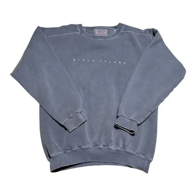 Vintage 90s Santee Heavyweight Block Island Rhode Island Sweatshirt Men's Medium - Image 1 of 4