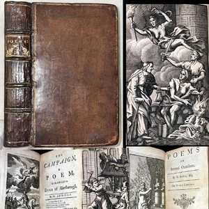 1713 SAMMELBAND ADDISON FORD ALEX POPE NIC ROWE DRAMA PLAYS POETRY LEATHER OPERA - Picture 1 of 24