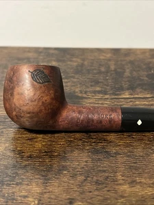 Pipa tabacco vintage Dr Grabow Grand Duke White Spade Estate, liscia con impronte fogliari - Foto 1 di 7