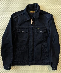 Iron Heart IHJ-123 OD Overdyed Denim Arbeitsjacke Herren Größe Large Hergestellt in Japan - Bild 1 von 7