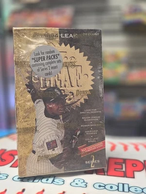 1994 Donruss Leaf Baseball Series 2 Factory Sealed Box A. RODRIGUEZ D. JETER RC - Image 1 of 4