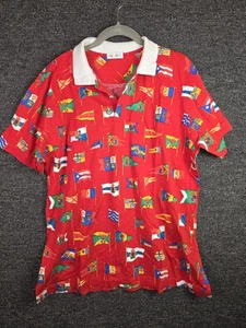 Men's Fruits Red Flag Shirt Size Medium - Picture 1 of 7