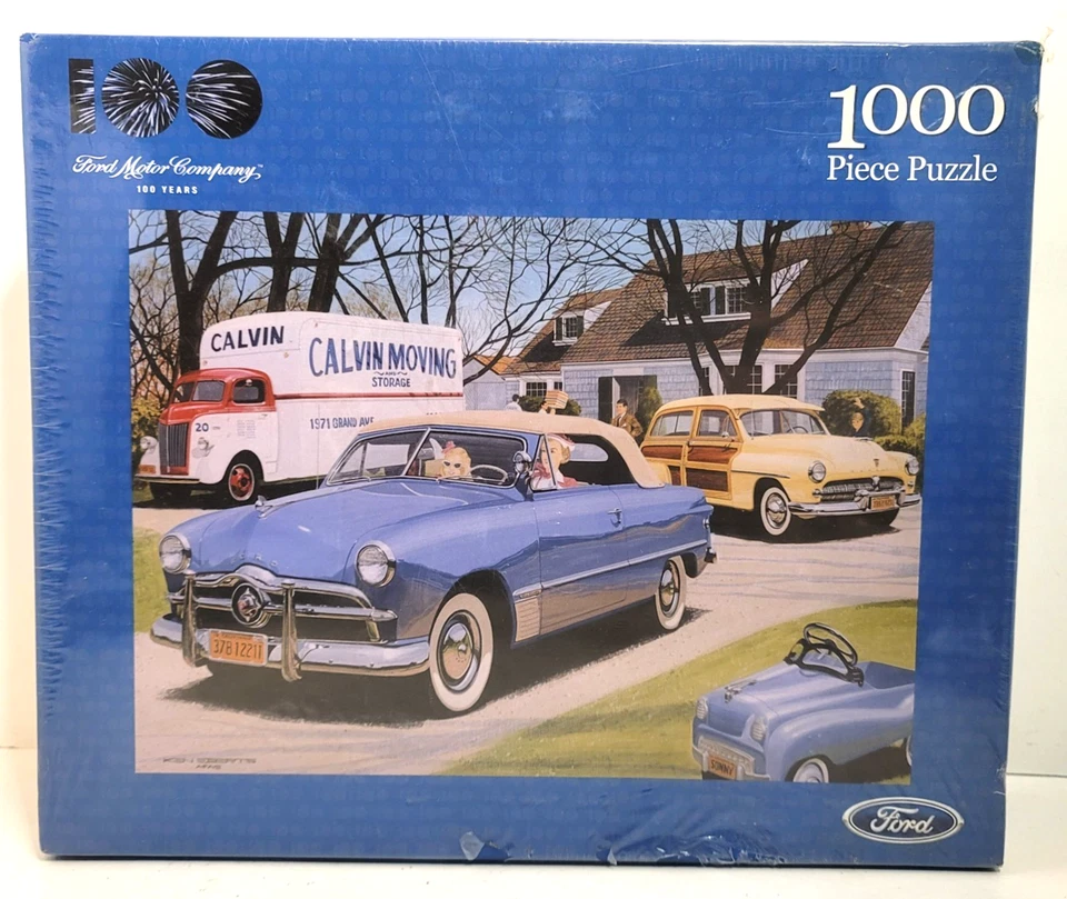 De colección 2002 F.X. Rompecabezas Schmid Moving Day Ford Motor Company 100 años 1000 piezas nuevo Foto 1 de 4