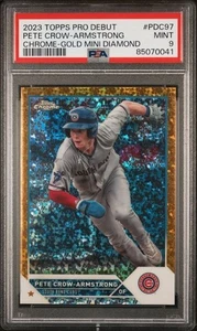 2023 Topps Chrome Gold Mini-Diamond #PDC-97 Pete Crow-Armstrong /50 PSA 9 - Picture 1 of 2