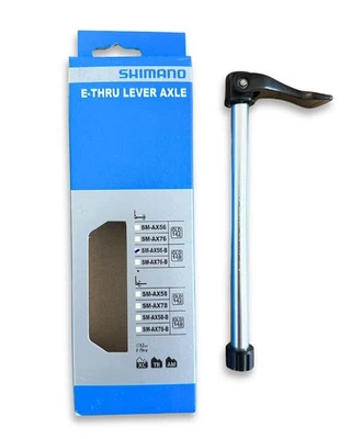 Shimano SM-AX56-B 12×148 mm Rear Thru-Axle, 177 mm, M12 × 1.5, Hollow QR - Image 1 of 4