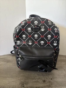 SKELANIMALS Her Universe Lace-Up Backpack Skeleton Heart Black - Picture 1 of 9