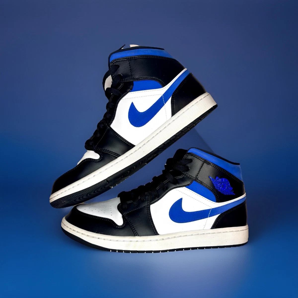 NIKE AirJordan1 MID 554724-140 ほぼ未使用29.0 Size 10 - Air Jordan 1 Mid Racer Blue for sale online | eBay