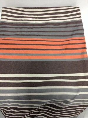 Funda nórdica Pottery Barn Teen Derby a rayas para cama dormitorio dormitorio café doble  Foto 1 de 2