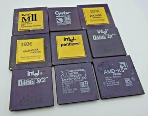 AMD, Cyrix, IBM, Intel - Vintage Retro Legacy Collectors CPU's - Picture 1 of 5