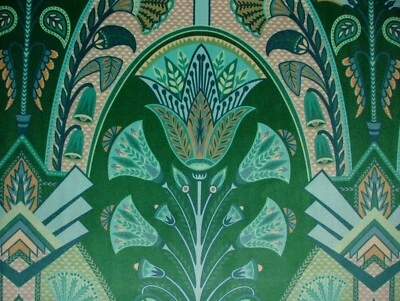 Kunst Deco Festival Smaragdgrün Plüsch samt Stoff Vorhang Polster Kissen - Bild 1 von 4