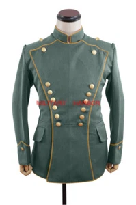 WWI German Empire Officer Gabardine Uhlan yellow Pipped tunic ULANKA - Picture 1 of 3