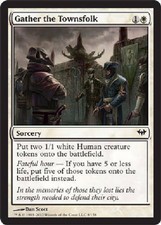 GATHER THE TOWNSFOLK FOIL Dark Ascension MTG Magic the Gathering Cards DJMagic