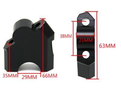 Adaptador de extensión elevador de manillar ajustable para Honde CRF1000L Africa Twin 2016-2018 Foto 1 de 4