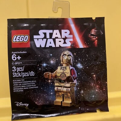 LEGO Star Wars: C-3PO 5002948 Poly Bag BRAND NEW SEALED Red Arm Variation - Image 1 of 3