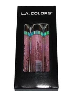 L.A. Colors Holographic Iridescent Lip Gloss, Set Of 3 SUGARED SEALED/BOX - Picture 1 of 2