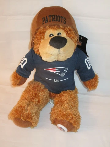 Good Stuff NFL AFC Patriots 14" Stuffed Plush Bear w/Tag Mfg 2011 Excellent Cover