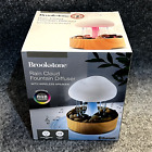 Brookstone Rain Cloud Fountain Diffuser with Wireless Speaker Bluetooth LED New