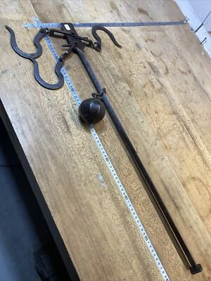 (n° 17 old tool / outil ancien,  peson   / balance / chasse / Pesée Maxi 71 Kg - Photo 1/4