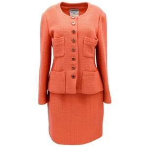 Chanel Setup Suit Jacket Skirt Pink 95C #44 181758 - Picture 1 of 10