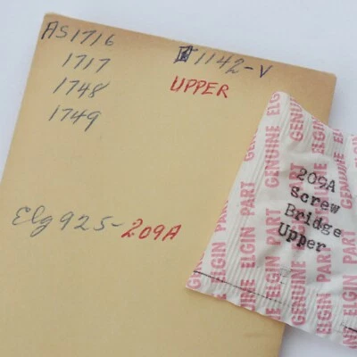 Elgin 925 Screw For Upper Auto Bridge (1) #1142-V Brand New Old Stock (C6D7) - Image 1 of 2