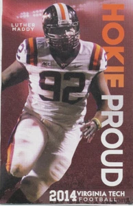 2014_HORARIO Luther Maddy XRC Virginia Tech VT-HOKIES - Imagen 1 de 1