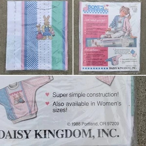Vintage Daisy Kingdom Inc Bonis bunnies and bears Shirt Kit Childrens 5106 - Picture 1 of 15