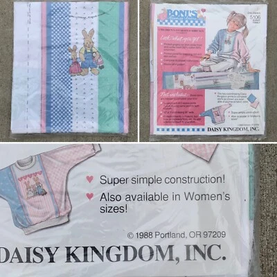 Vintage Daisy Kingdom Inc Bonis bunnies and bears Shirt Kit Childrens 5106 - Image 1 of 4