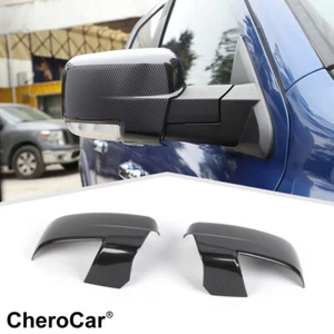Kit de superposición de tapa de tapicería de carcasas decorativas de cubierta de espejo retrovisor lateral para Dodge Ram 11-17 - Imagen 1 de 9
