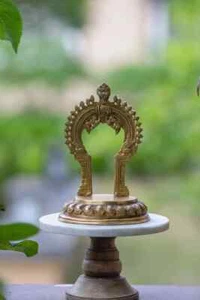 Idol Stand For God,Stand For Pooja Idols ,Brass Singhasan,Brass Chowki For Idols - Picture 1 of 9