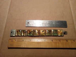 Brazalete vintage persa con sello plateado pintado a mano con panel de carcasa ¿desgaste de chatarra? - Imagen 1 de 24