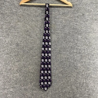 Corbata Pierre Cardin Hombre Talla Única Negra Geométrica Seda Clásica Ajustable Diseñador Foto 1 de 4