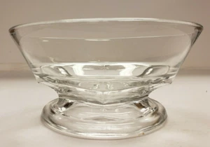 Plato Pedestal Vidrio Transparente 6" Base Pesada Vintage - Imagen 1 de 3
