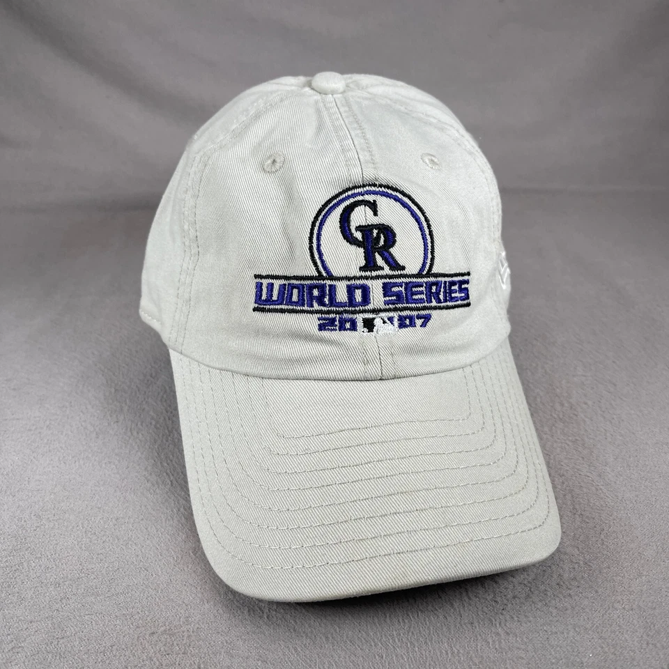 Colorado Rockies 2007 World Series Hat Mens One Size Beige New Era Strapback Cap - Image 1 of 4