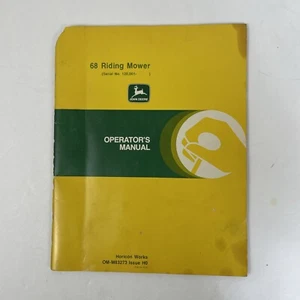 TOSAERBA A SCOPPIO JOHN DEERE 68 numero di serie 120.001- MANUALE OPERATORE - Foto 1 di 11