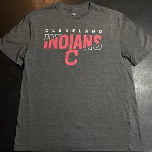 Adult Medium Cleveland Indians Baseball Team Grey T-Shirt C Logo. / Guardians - Picture 1 of 5