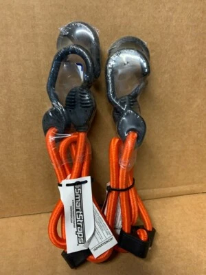  smartstraps 2-2/3-ft All- Purpose adjustable bungee cord with Hooks 2 Pack - Image 1 of 3