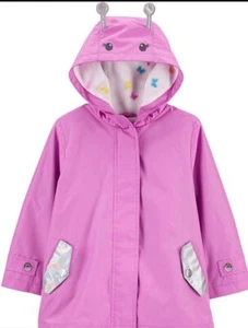 NWt carters caterpillar rain coat jacket 3d ears antennae 4t 4 slicker twin 2avl - Picture 1 of 7
