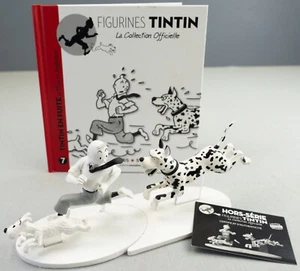 Hors Serie Figurine #7 Tintin & Dalmation: Black Island 14cm B&W Resin Model - Picture 1 of 10