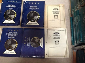 1999 Ford Explorador Mercury Alpinista Servicio Tienda Reparar Manual Set OEM W - Imagen 1 de 5