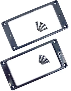 ALS Flat Metal Mounting Ring Set of 2 with Screws - Black Colour Solid Brass for - Picture 1 of 3